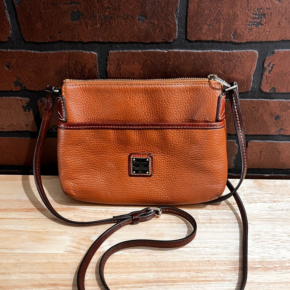 Dooney & Bourke Brown Leather Crossbody Bag